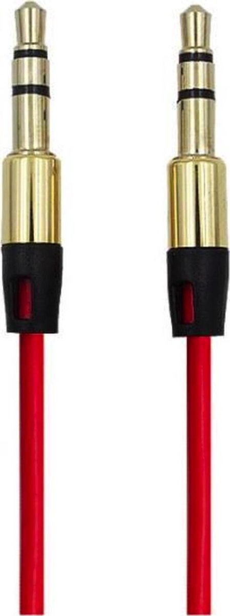 AUX Kabel 3.5 mm Audio Kabel - Rood