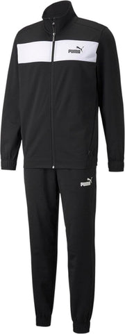 Puma Poly Closed Bottom Trainingspak - Maat XXL  - Mannen - Zwart - Wit