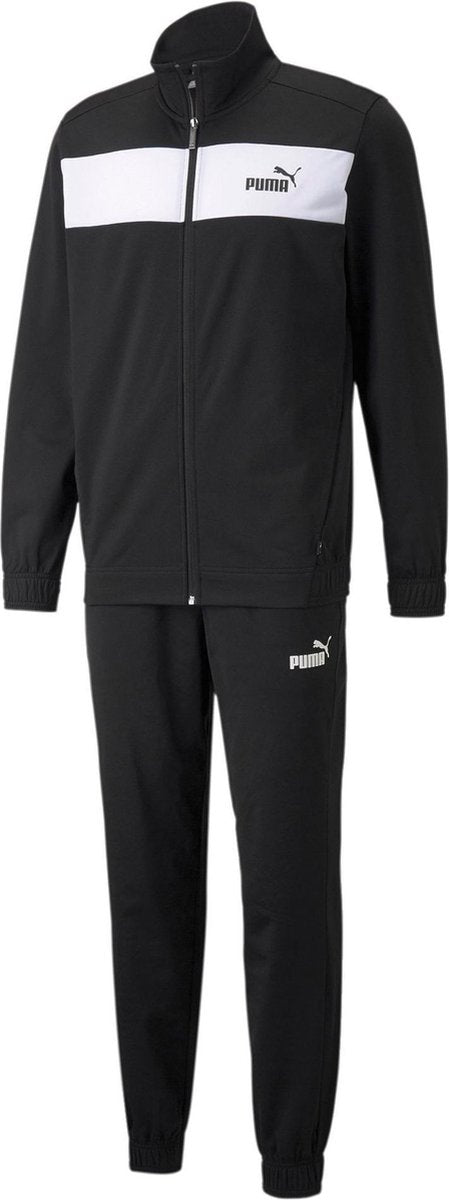 Puma Poly Closed Bottom Trainingspak - Maat XXL  - Mannen - Zwart - Wit