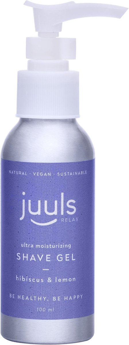 Juuls Vegan Care - Scheergel - Vrouwen - Hibiscus  & Lemon - Glad Scheren  - Zonder Bultjes - Geen Irritatie - Verzorgde Bikinilijn - Super Zachte Benen - Halal - Gel In Pompje - Duurzame Verpakking - 100 ml - Gratis Verzenden