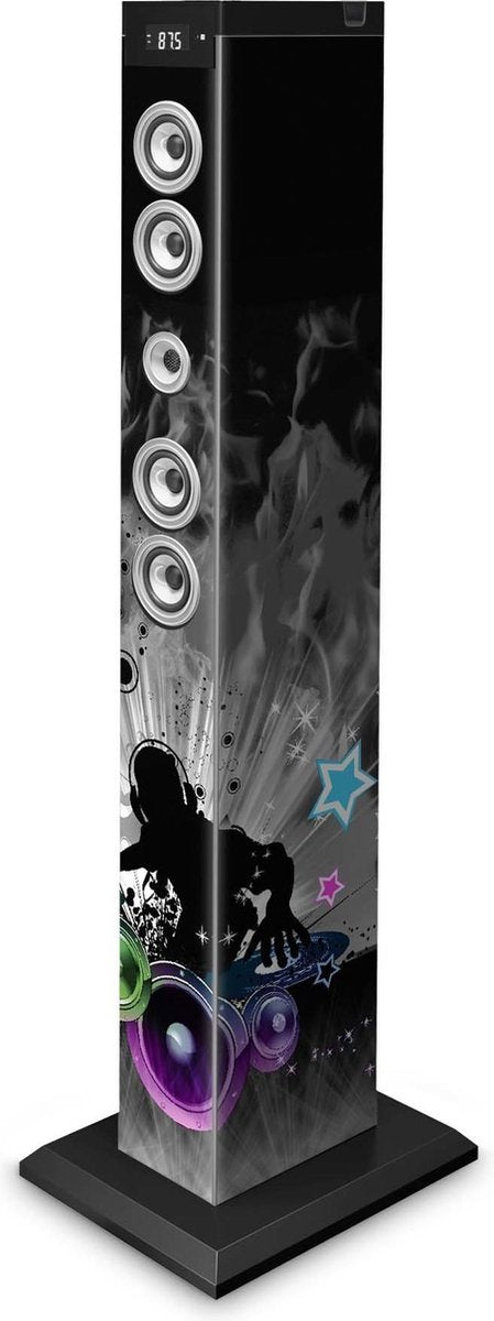 Bigben Interactive TW9DJLIGHT3 Bluetooth Sound Tower met FM Radio