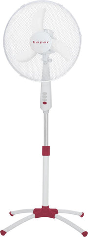 Beper VE.115H Oscillerende Statiefventilator met 3 snelheden Wit/Rood