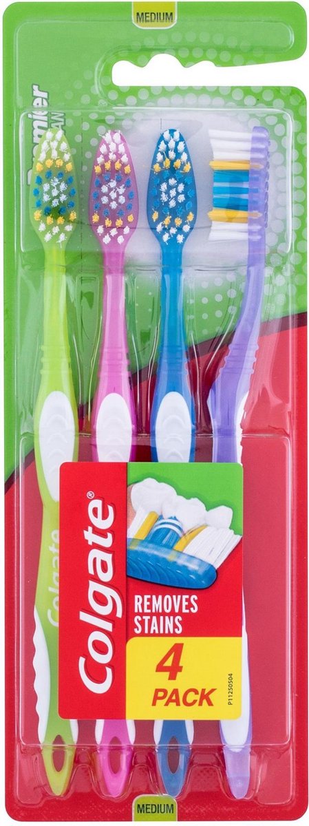 Colgate - Premier Clean Medium Toothbrush ( 4 Ks ) - Toothbrushes