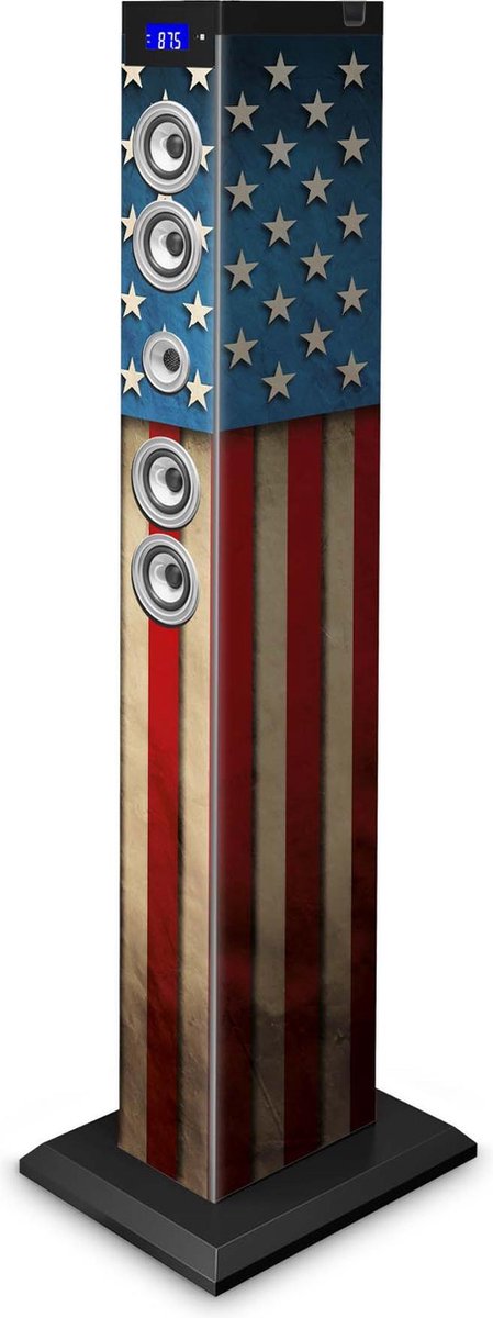 Bigben Multimedia Speaker Toren - Bluetooth/FM-radio/Dubbel USB/SD - USA/Verenigde Staten