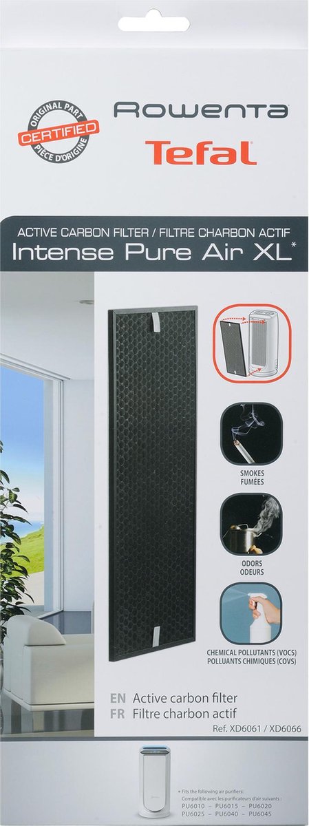 Rowenta Pure Air XD6061 - Koolstoffilter XL