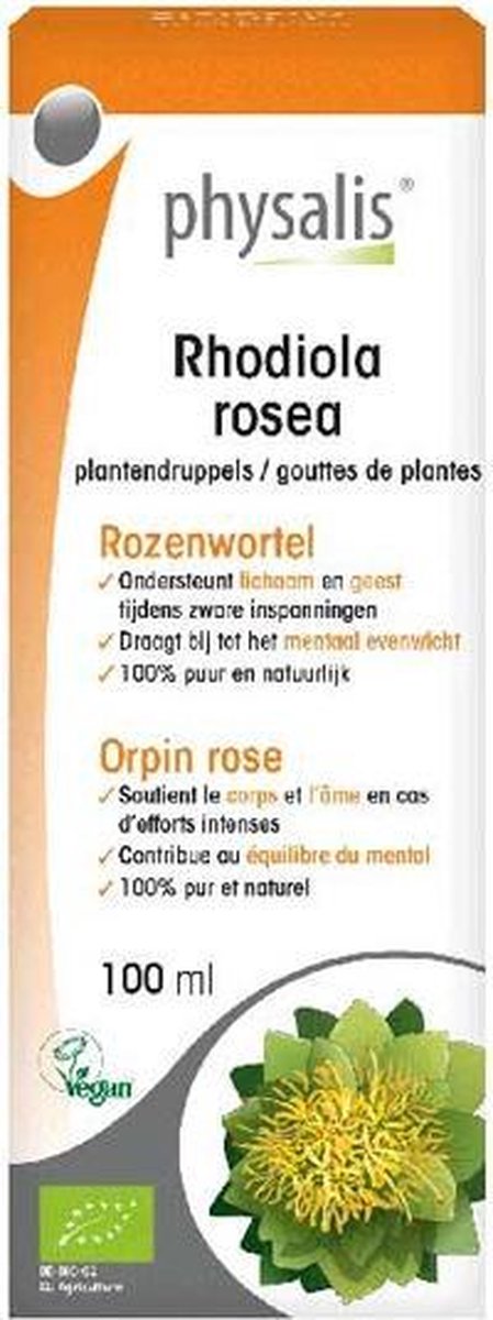 Physalis Plantendruppels Rhodiola Rosea Vloeibaar 100ml