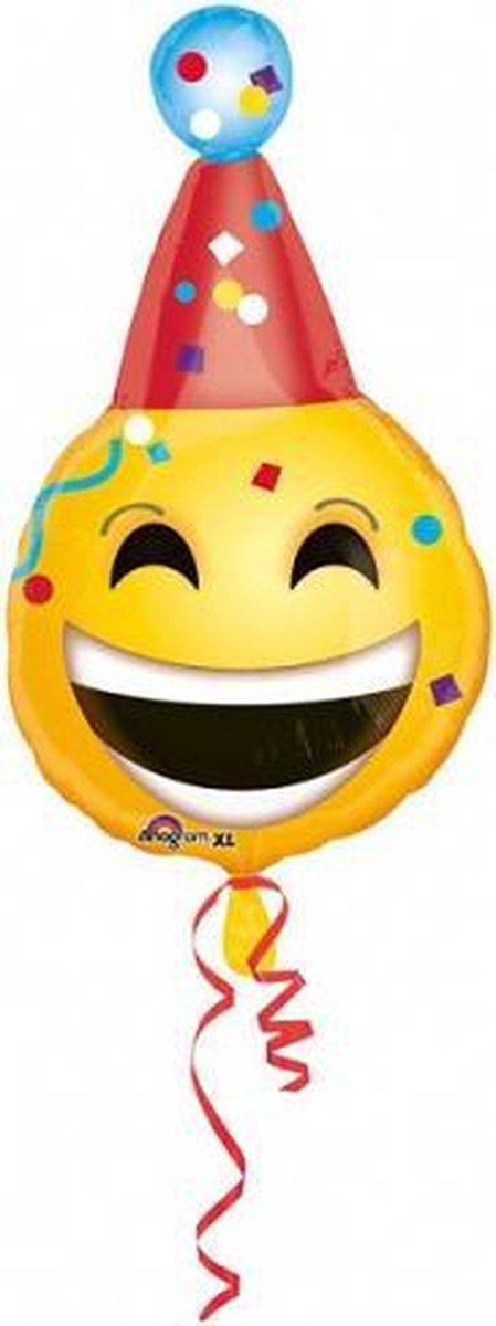 Folieballon birthday emoticon