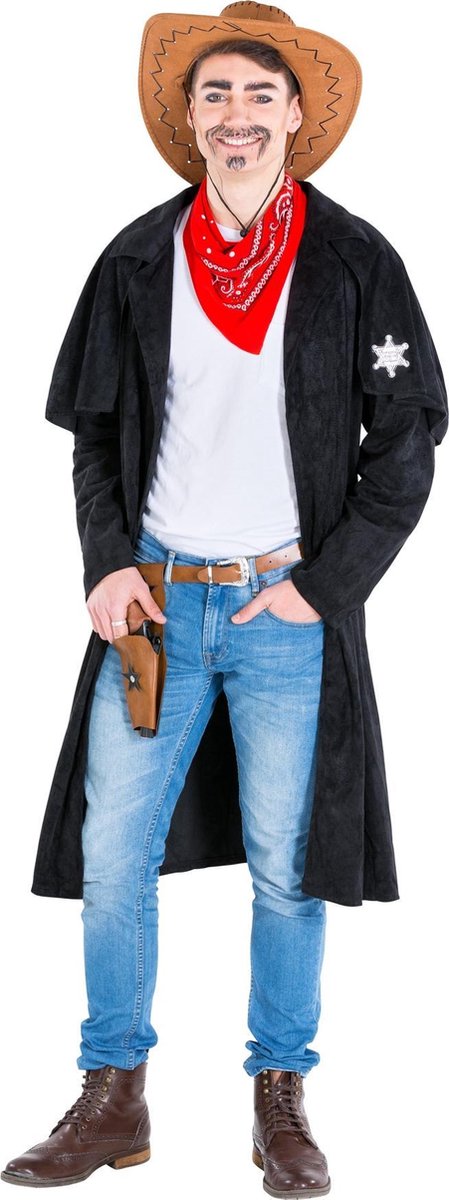 dressforfun - Herenkostuum cowboy Willy S  - verkleedkleding kostuum halloween verkleden feestkleding carnavalskleding carnaval feestkledij partykleding - 300569