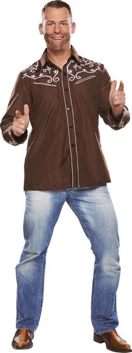 Country blouse bruin