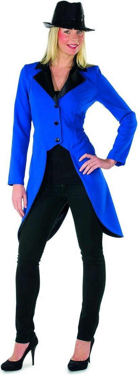 Slipjas blauw/zwart voor dame