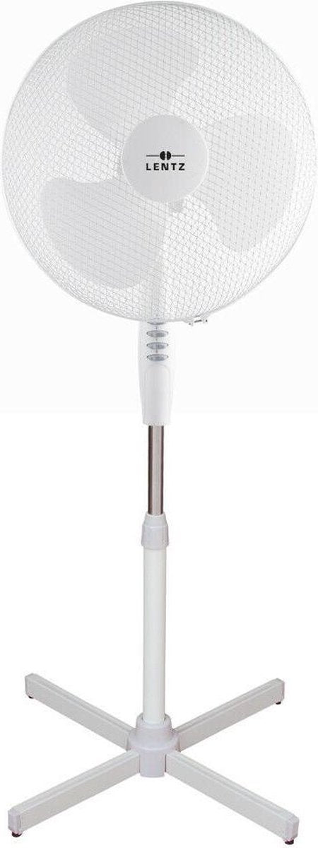 Lentz 80024 - Staande ventilator - Ø 40 cm - wit