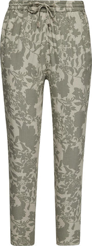 s.Oliver Broek Dames - Sweatpants - 100% Viscose - Bloemenprint - Maat M (38)