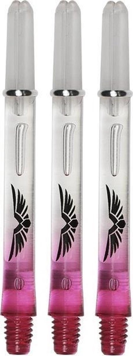 Shot Eagle Claw Duo Dartshafts - Clear - Rood - Medium - (1 Set)