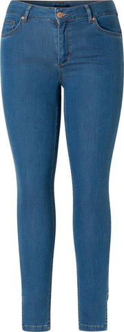 YESTA Joya Essential Broek - Mid Blue Denim - maat 2(50)