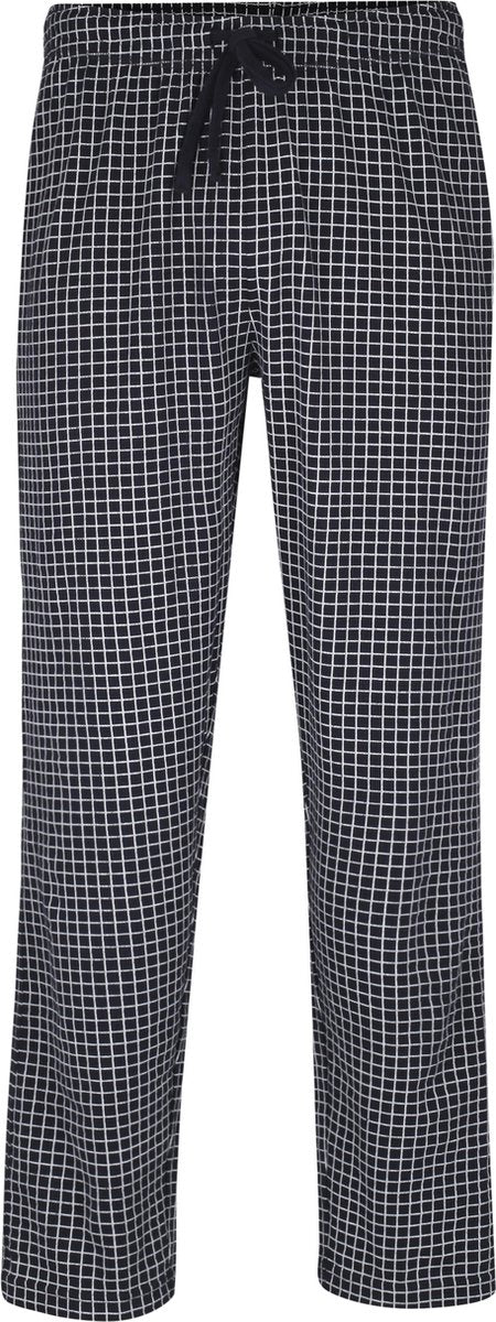 Ceceba heren pyjamabroek lang - donkerblauw met wit geruit -  Maat: 8XL
