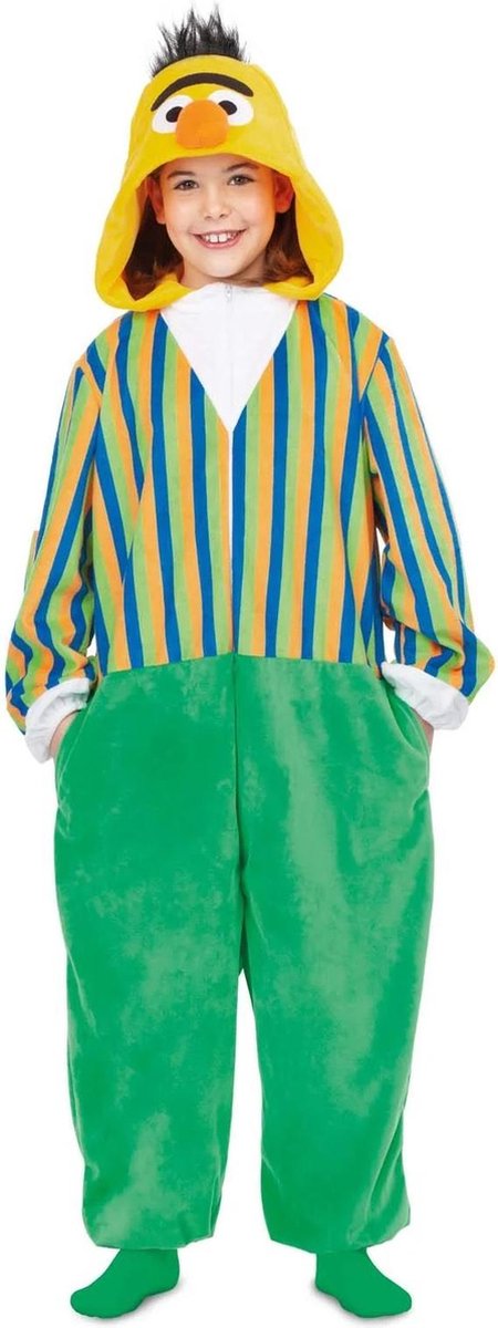 Bert onesie | Sesamstraat | licentie kostuum voor kinderen | 5-6 jaar