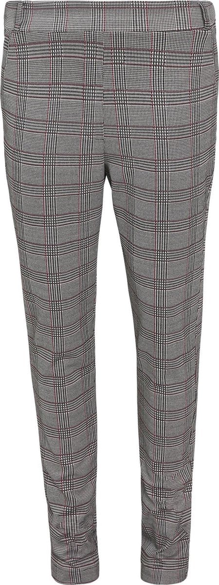 Cassis - Geklede broek met ruitjes - Zwart