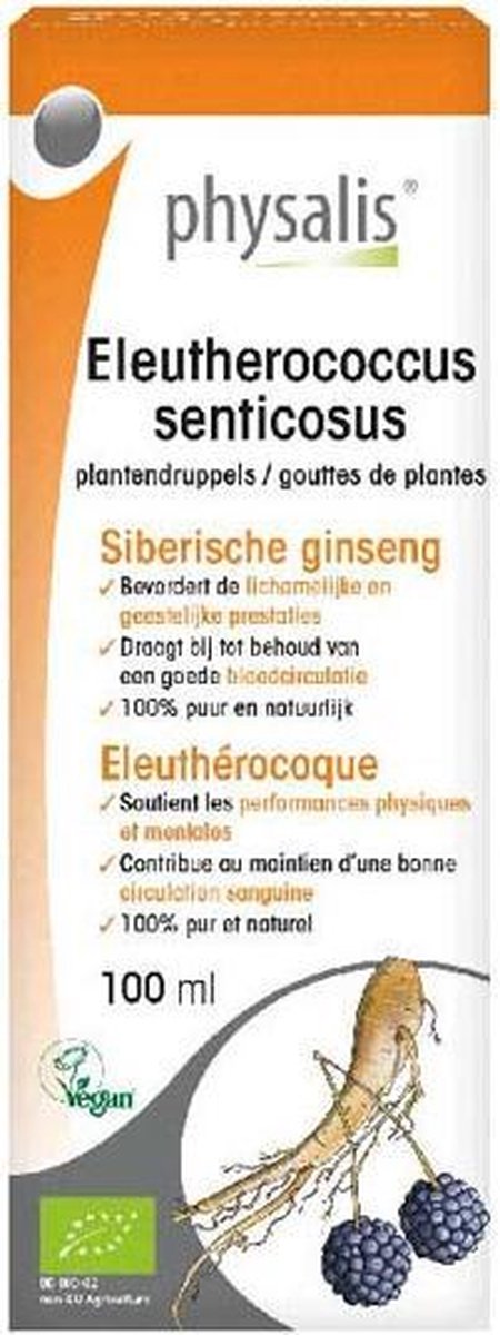 Physalis Plantendruppels Eleutherococcus Senticosus Vloeibaar 100ml