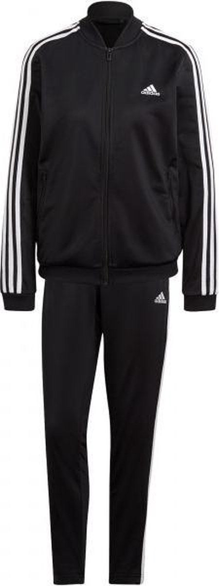 adidas Ess. Trainingspak 3S Dames - zwart - maat XXL