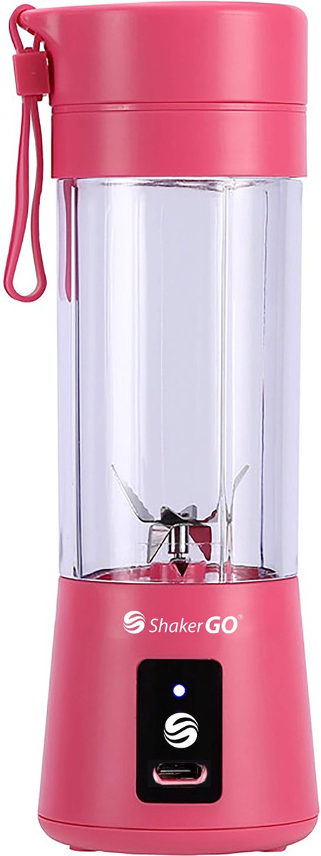 Shakergo® - Draagbare Smoothie Blender - Portable Blender - Mini Blender - Blender To Go - Roze