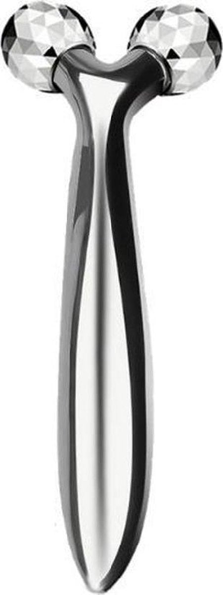 Jade Roller - Gezichtsroller - Gezichtsmassage - Lichaamsroller - 3D - Lichaamsmassage - Rimpel Remover - Ontspanning tool -  - Anti Onderkin - Massage - Grijs Zilver - 3D Face Lift - Massager - Hoge Kwaliteit - Mangry