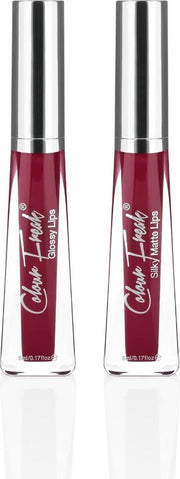 Colour Freak Cosmetics – Lipgloss en Matte Vloeibare Lippenstift – Lippenstift  - Colour Explosion – Paarse Lipgloss - Glans – Glossy Lips – Niet Droge Formule – Voor de gevoelige en droge Lippen - Zijdezachte En Mooie Stralende Lippen - Lipstick