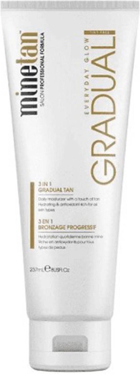 MineTan Original 3 in 1 gradual tan 237ml -  alle huidtypes - Vrij van parabenen - 100% natuurlijk