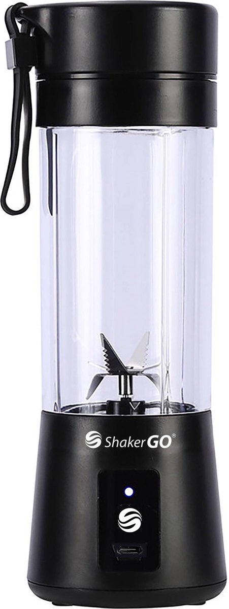 Shakergo® -  Draagbare Smoothie Blender - Portable Blender - Mini Blender - Blender To Go - Zwart