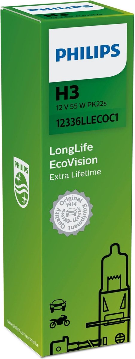 Philips LongLife EcoVision H3 12336LLECOC1 blister