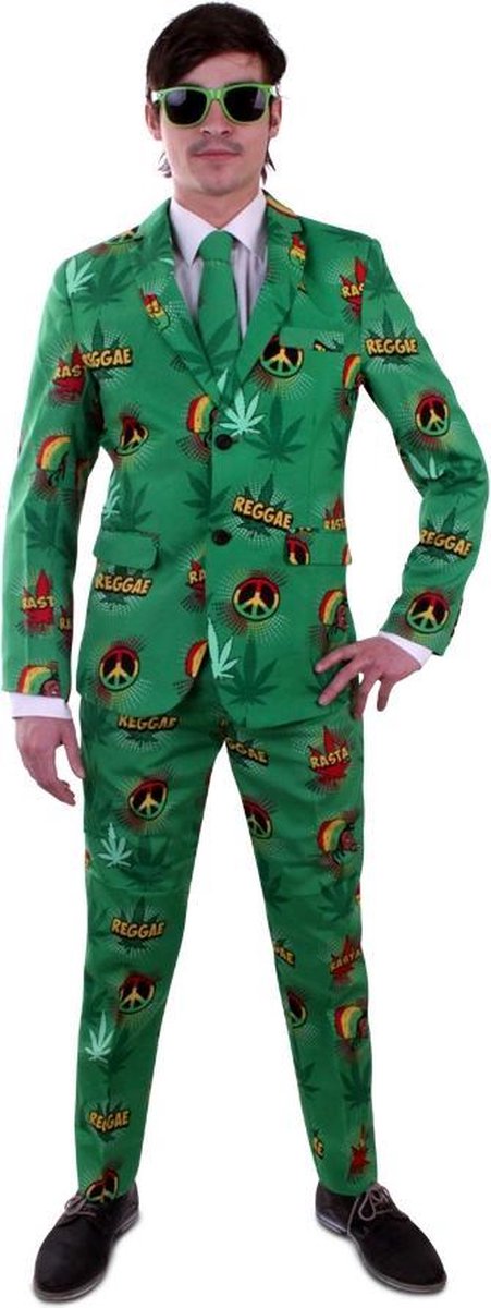 Bob Marley & Reggae & Rasta Kostuum | Relax Rasta Reggae | Man | Maat 54 | Carnaval kostuum | Verkleedkleding