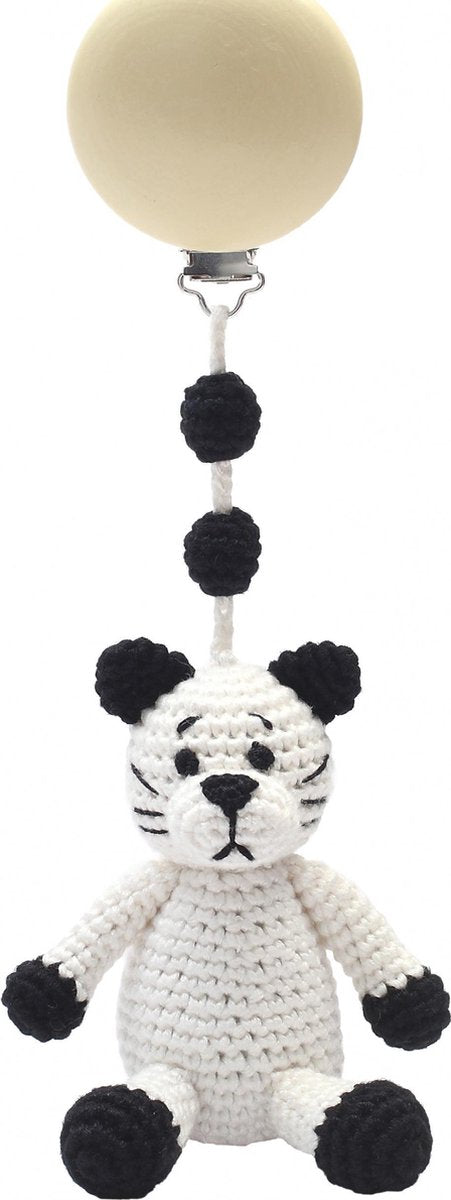 Naturezoo Kinderwagenhanger Kat 20 Cm Wit