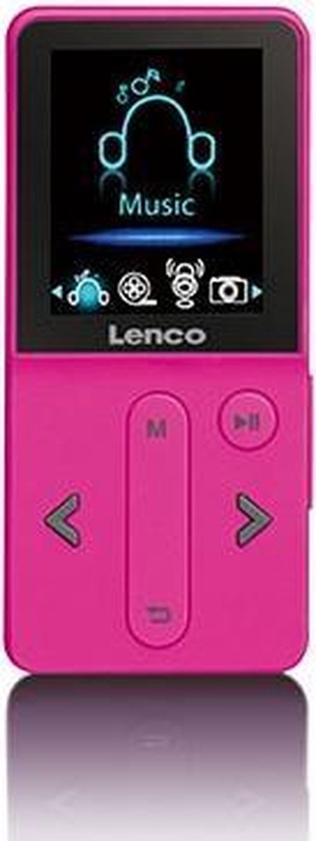 Lenco XEMIO-240 MP4 Speler 4GB Roze
