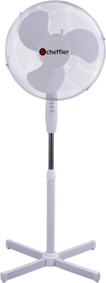 Scheffler - Statief Ventilator 3 standen - Wit -16''