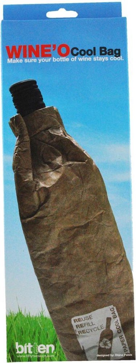 Wijnkoeler Papieren Zak - Win'O Cool Bag - make sure your bottle of wine stays cool