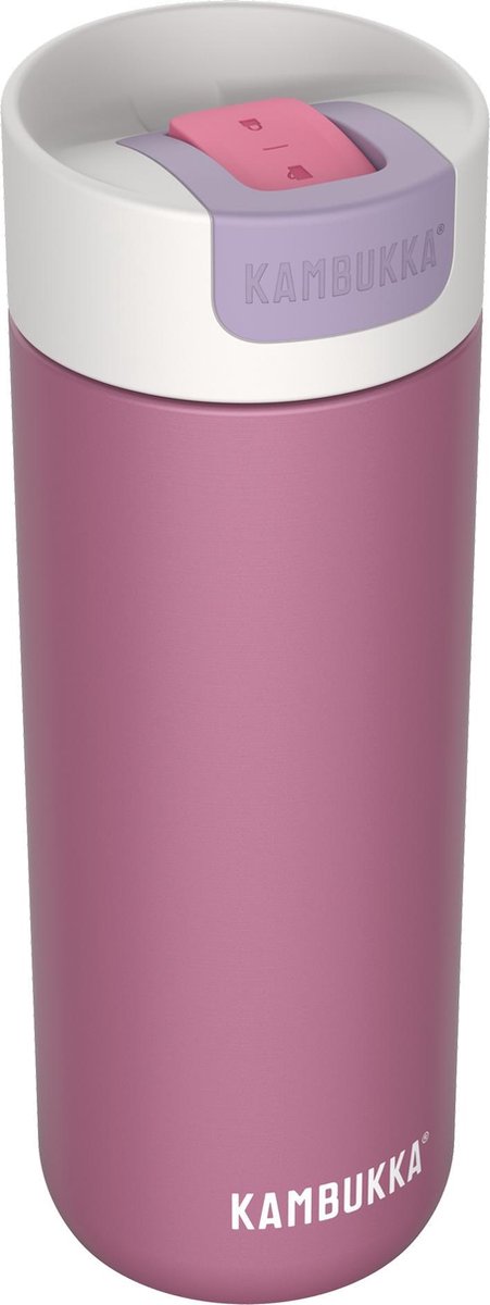 Kambukka Drinkfles - roze/wit