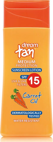 Pharmaid Dream Tan Zonnebrandmelk Lotion Wortelolie | Medium bescherming SPF 15 200ml