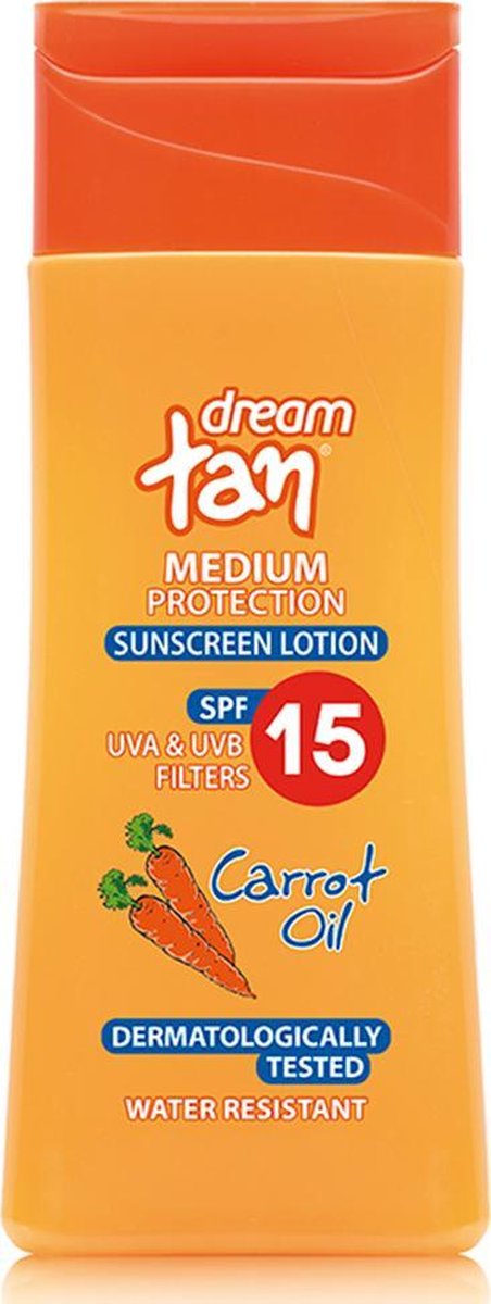 Pharmaid Dream Tan Zonnebrandmelk Lotion Wortelolie | Medium bescherming SPF 15 200ml