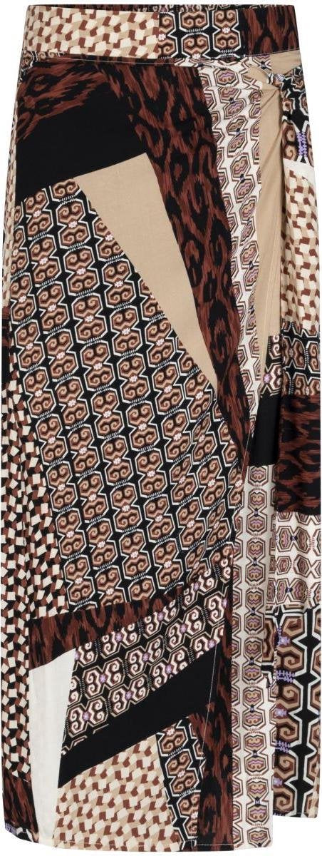Tramontana Skirt Midi Mixed Graphic Print - M