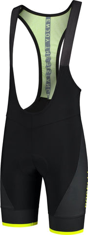 Rogelli Wielerbroek met Bretels Fuse - Zwart/Fluor - Maat L