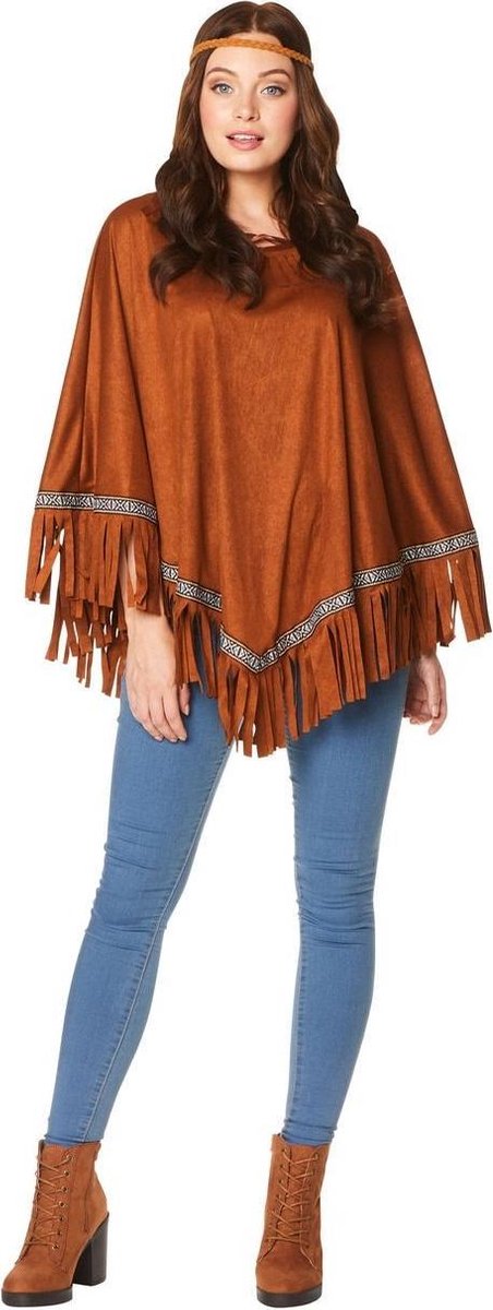 Karnival Costumes Verkleedkleding Mexicaanse Indianen Poncho kostuum - ONESIZE