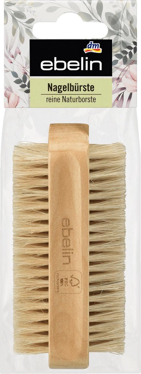 DM Ebelin Nagelborstel hout / puur natuurhaar - Nagelverzorging - Nagel reining (1 stuk)