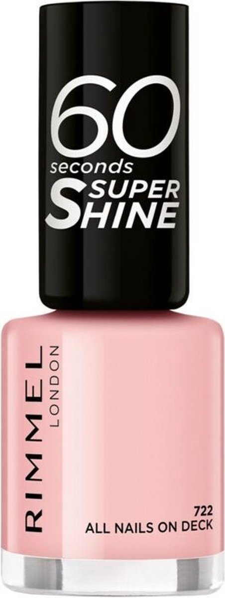 Rimmel London 60 Seconds Super Shine #722-all Nails On Deck 8 Ml