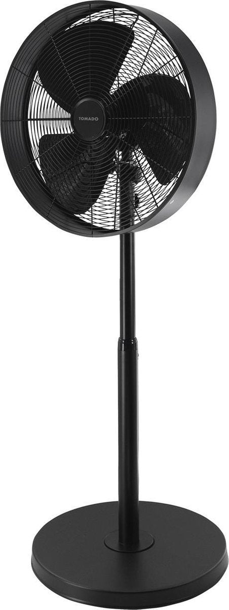 Tomado TFS4006B - Statiefventilator - 40 cm - Retro uitstraling - Zwart