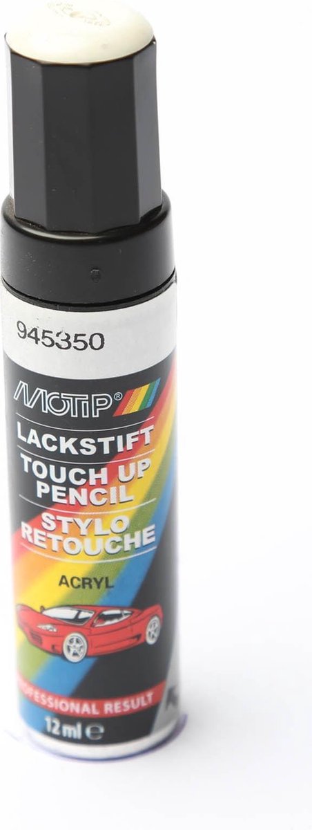Motip 945350 - Auto lakstift - Wit - 12 ml