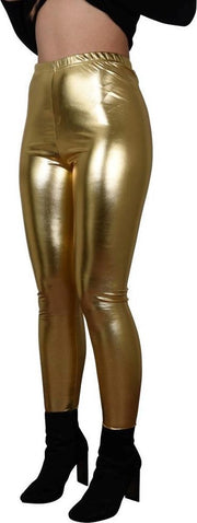 Glanzende legging – disco legging – dans legging – dance legging – hoge sluiting - festivals – disco feest