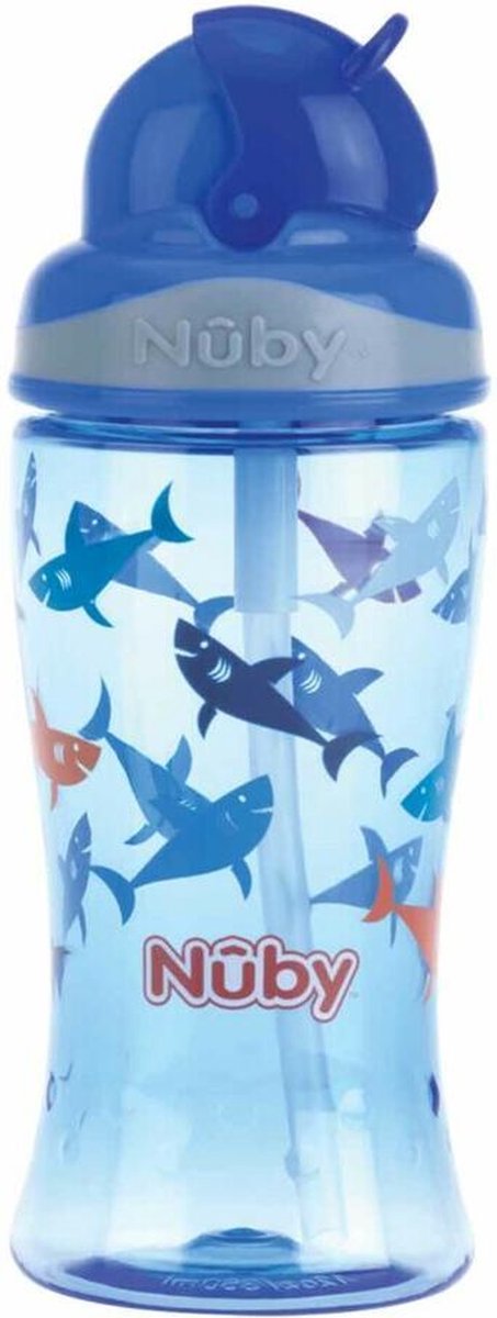 Nûby - Flip-It drinkbeker uit Tritan™- Blauw - 360ml - 3jaar+
