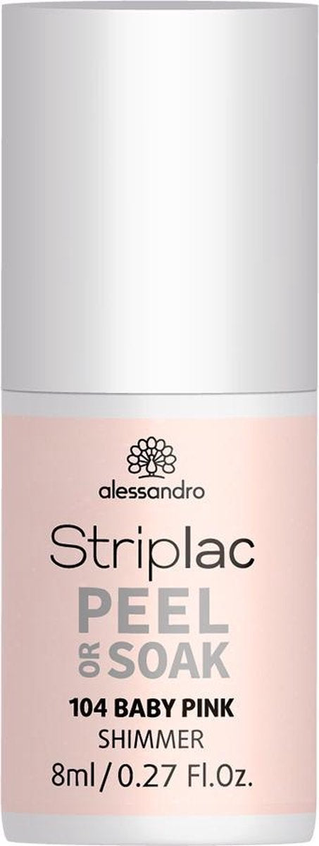 alessandro Striplac Peel or Soak Baby Pink nagel gel coat 8 ml Roze