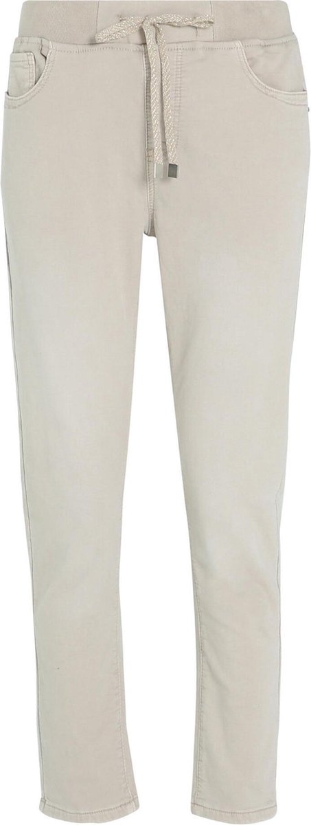 Cassis - Sportswear broek met lurex erin - Beige