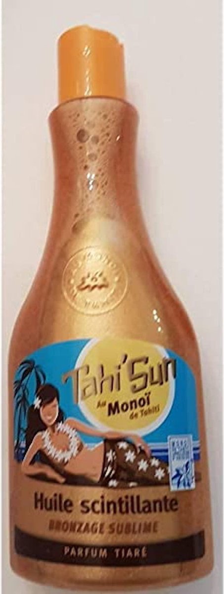 TAHI'SUN MONOI DE TAHITI HUILE SCINTILLANTE BRONZAGE SUBLIME FARFUM TIARE 150ML