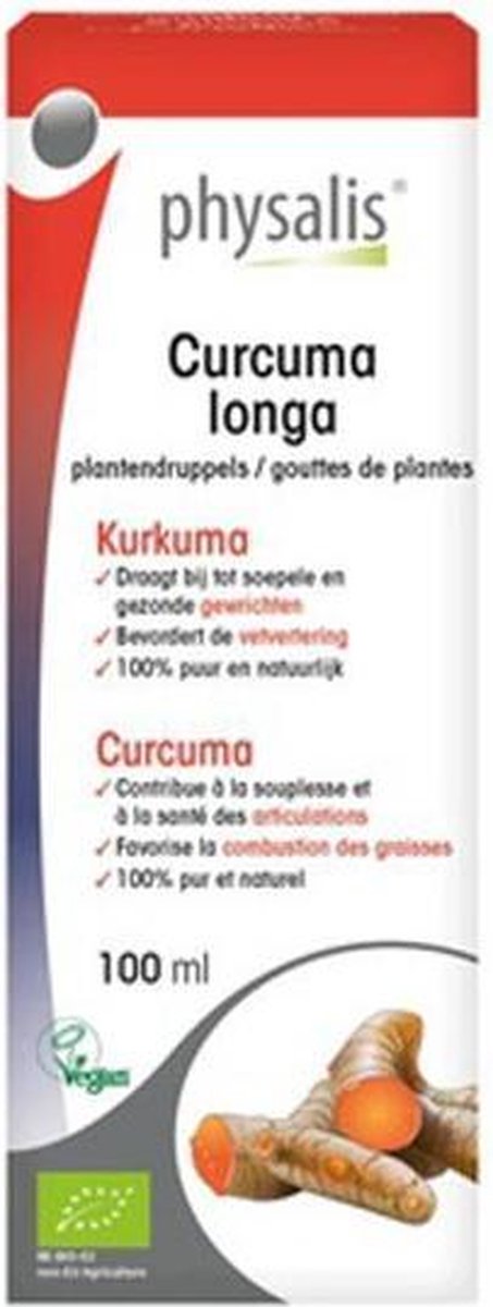 Physalis Plantendruppels Curcuma Longa Vloeibaar 100ml